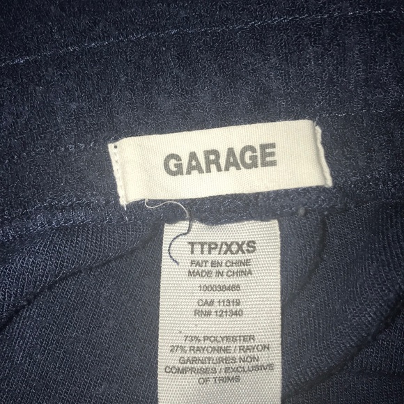 dark navy blue 90’s lounge shorts from Garage - Picture 4 of 5